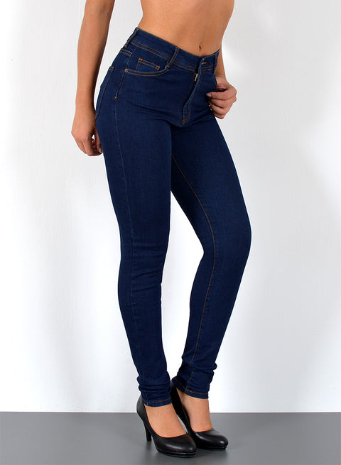 Hoch Bund Skinny Leg Jeans Damen Hose