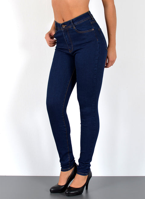 Hoch Bund Skinny Leg Jeans Damen Hose