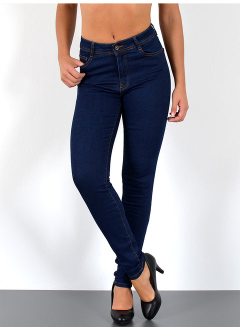 Hoch Bund Skinny Leg Jeans Damen Hose