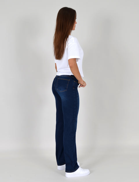 High Waist Jeans Straight Leg