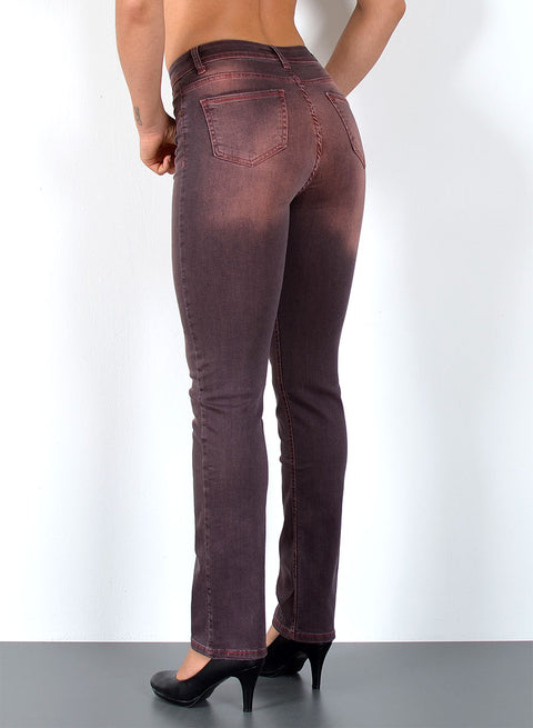 High Rise Jeans Straight Leg