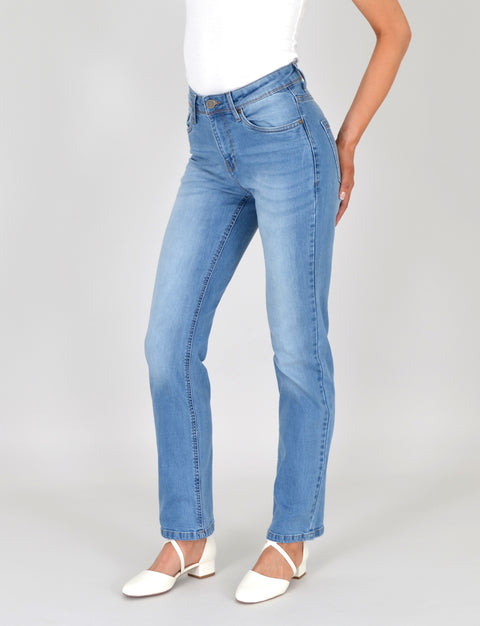 High Waist Jeans Straight Leg