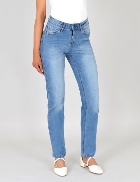 High Waist Jeans Straight Leg