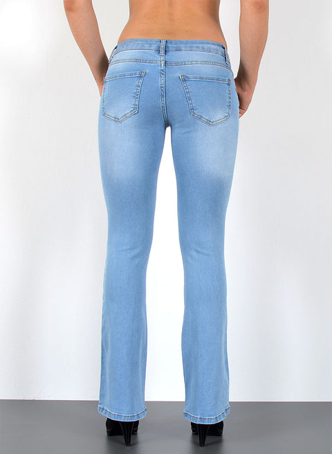 Low Waist Jeans Bootcut Destoryed Look