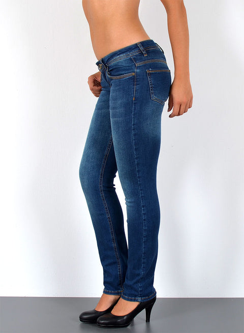 Tiefer Bund Jeans Straight Fit Hose
