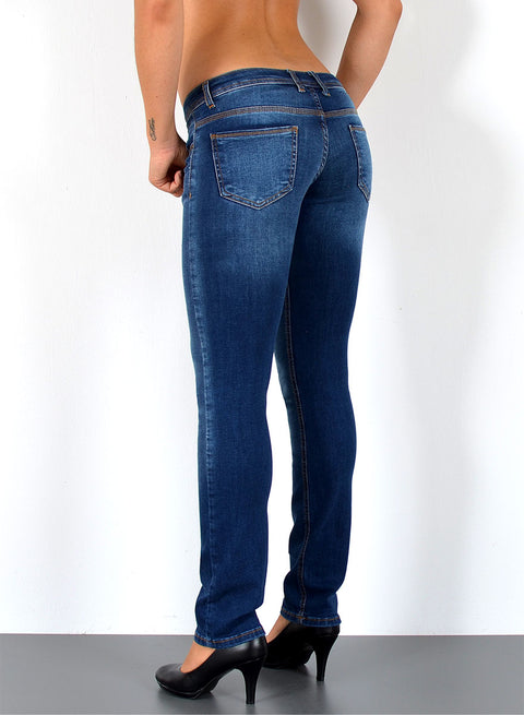Low Rise Jeans Hose Straight Fit Damen