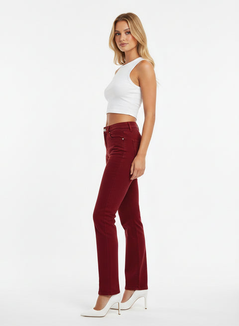 Damen Stoffhose Straight Leg bis Übergröße
