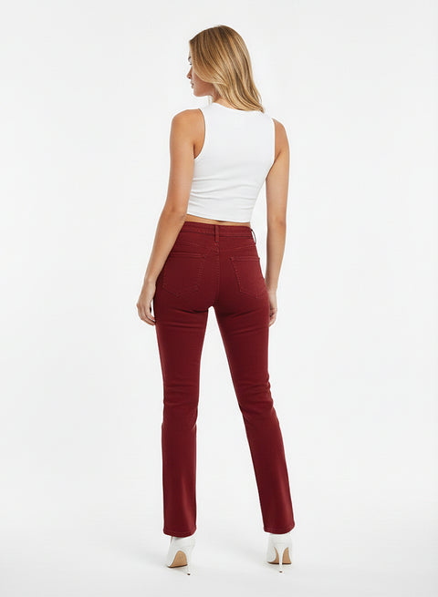 Damen Stoffhose Straight Leg bis Übergröße