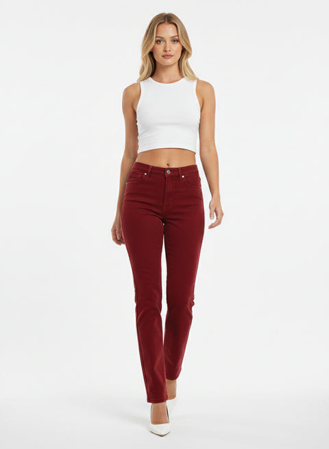 Damen Stoffhose Straight Leg bis Übergröße
