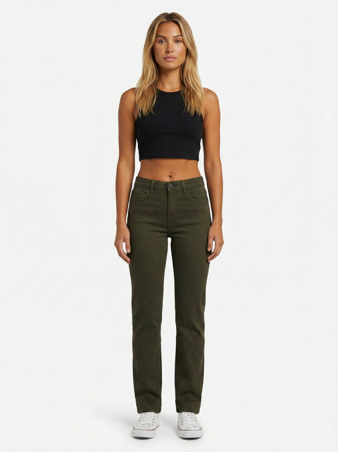Damen Stoffhose Straight Leg bis Übergröße