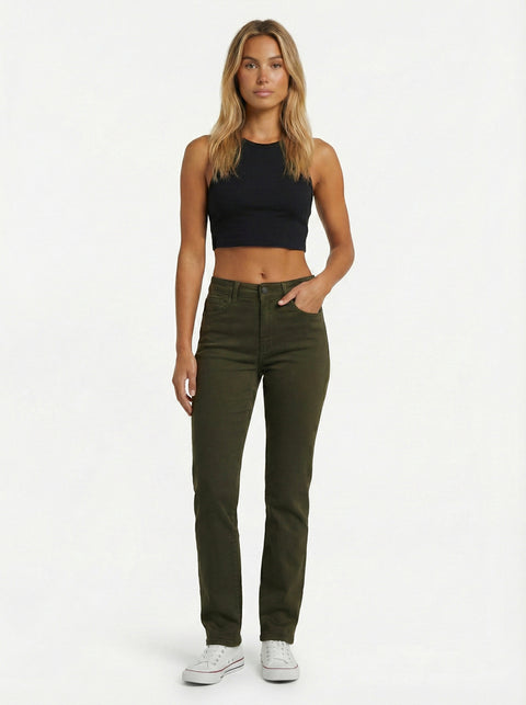 Damen Stoffhose Straight Leg bis Übergröße