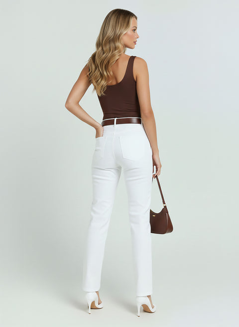 Damen Stoffhose Straight Leg bis Übergröße