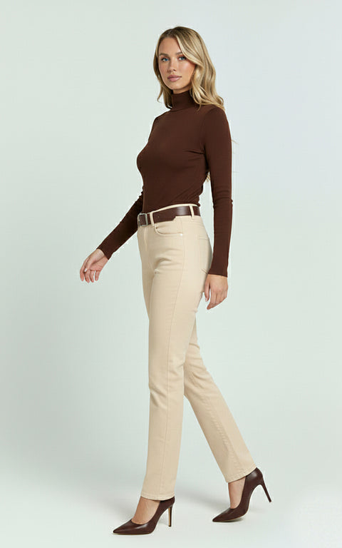 Damen Stoffhose Straight Leg bis Übergröße