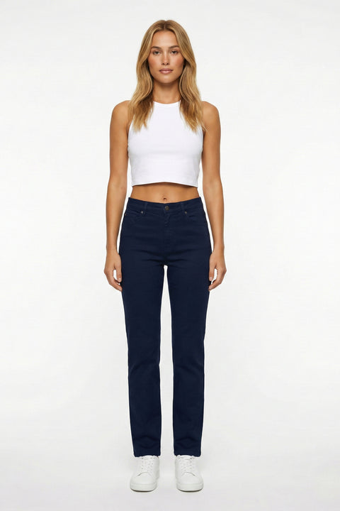 Damen Stoffhose Straight Leg bis Übergröße