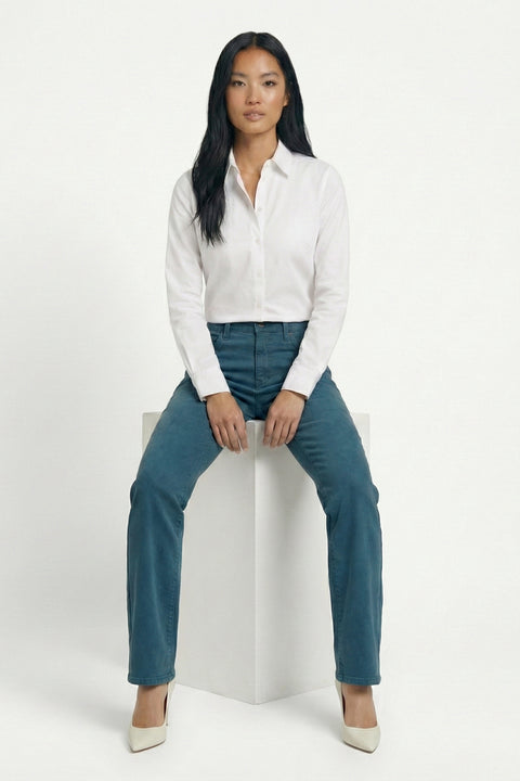 Damen Stoffhose Straight Leg bis Übergröße