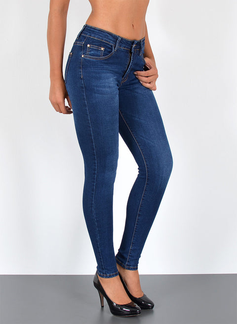 High Rise Jeans Skinny Damen Hose