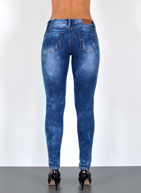 Damen Jeans High Waist Skinny Hosen