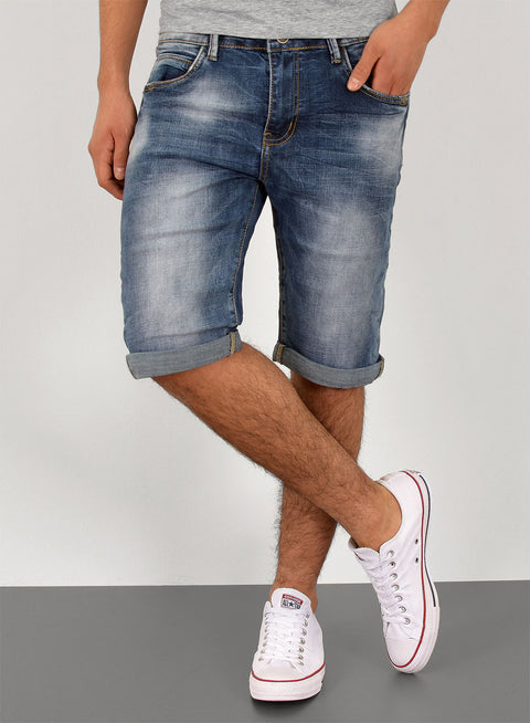 Herren Jeans-Shorts Kurze Hose Jeanshose