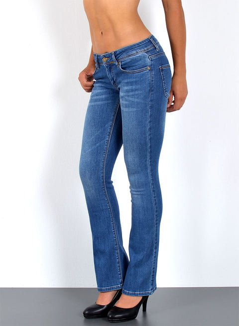 Low Waist Jeans Damen Bootcut Hose