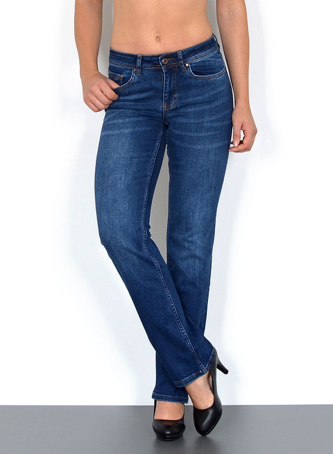 Damen Straight Leg Jeans High Rise