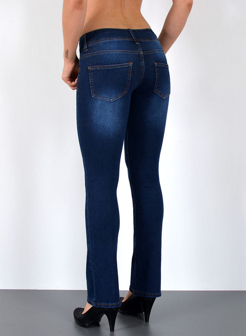 Low Waist Bootcut Jeans Damen Flared Hose