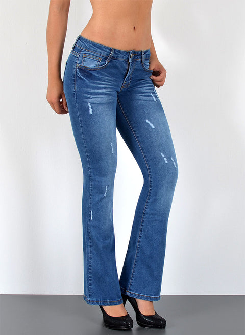 Bootcut Jeans Damen Low Waist