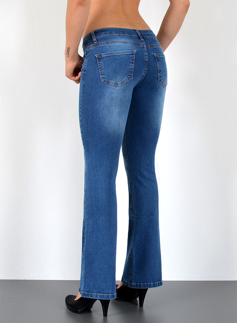 Bootcut Jeans Damen Low Waist