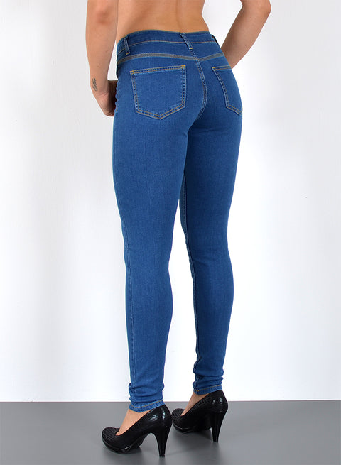 High Waist Jeans Damen Skinny Fit