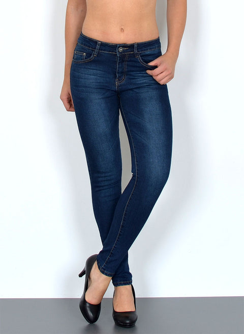 Damen Skinny Fit Jeanshose High Waist