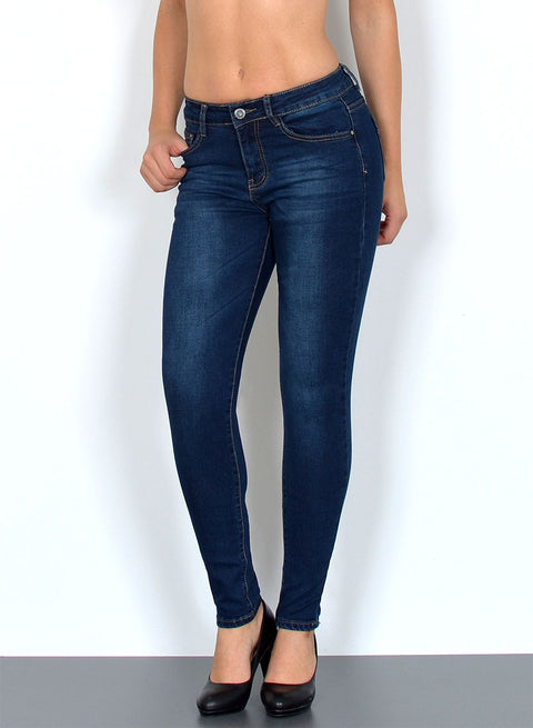 Damen Skinny Fit Jeanshose High Waist