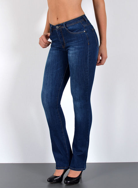 High Waist Jeans Bootcut Flared Leg Jeans