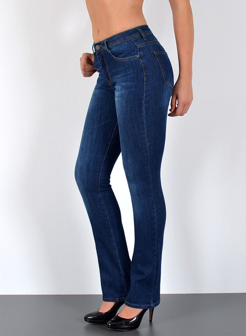 High Waist Jeans Bootcut Flared Stretch