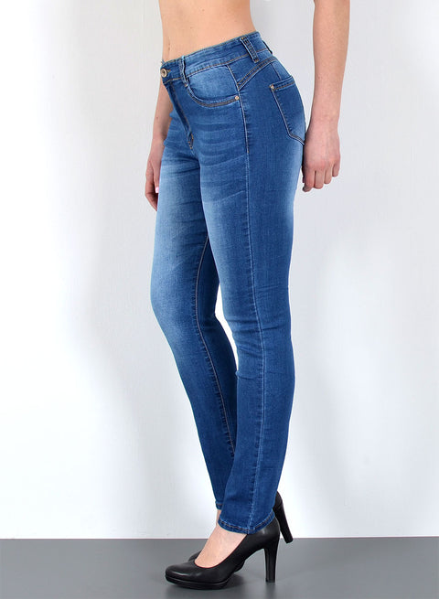 High Waist Damen Jeans Skinny Fit