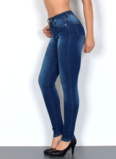 Skinny Fit Damen Jeans High Waist Hose mit Stretch bis Übergröße