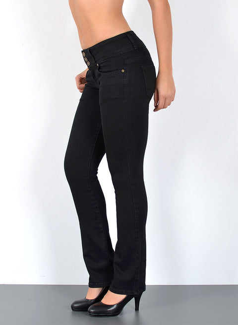 Low Waist Jeans Damen Bootcut mit Schlag