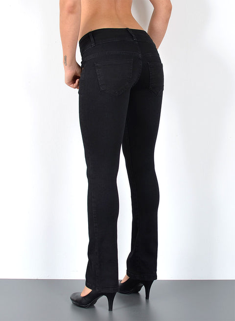 Low Waist Jeans Damen Bootcut mit Schlag