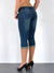 Low Waist Damen Capri Jeans