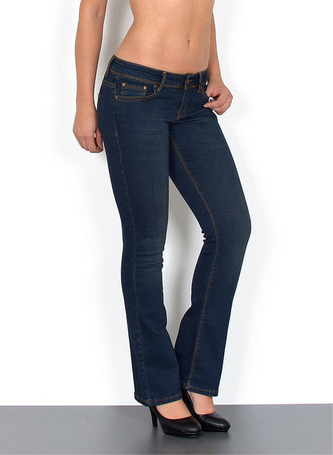 Low Waist Bootcut Jeans Damen Flared Hose