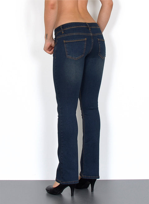 Low Waist Bootcut Jeans Damen Flared Hose