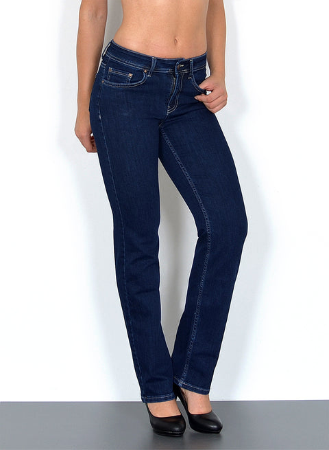 Damen Straight Fit Jeans High Waist