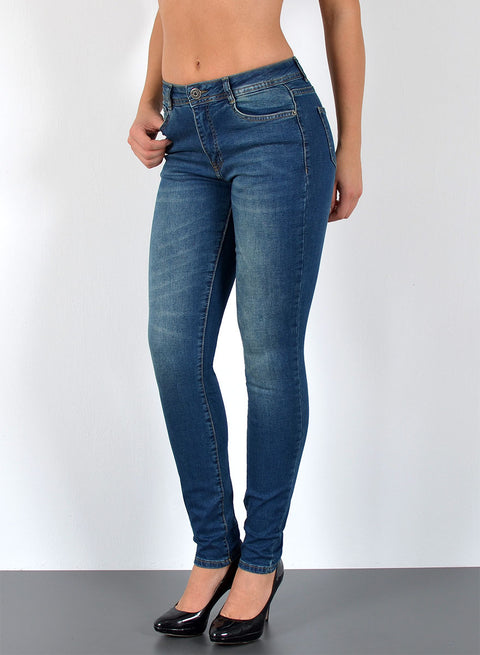 High Waist Damen Skinny Jeans mit Stretch