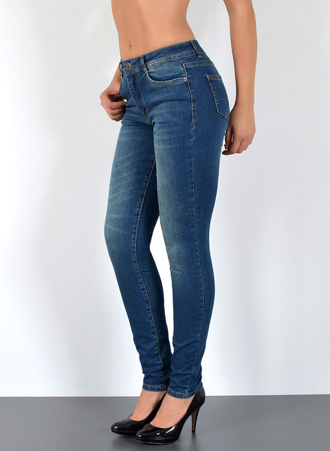 High Waist Damen Skinny Jeans mit Stretch