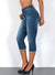 High Waist Capri Jeans Damen mit Stretch bis Übergröße