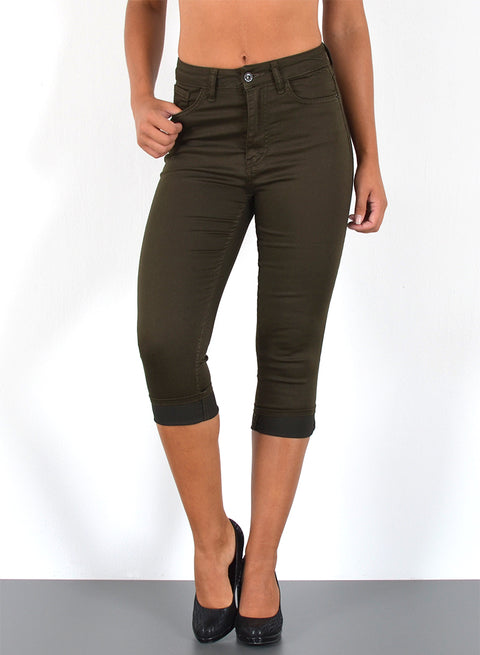 Damen Capri Hose High Waist