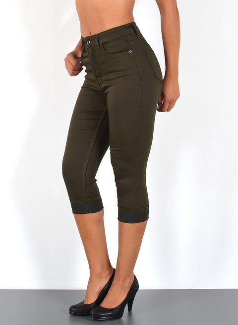 Damen Capri Hose High Waist