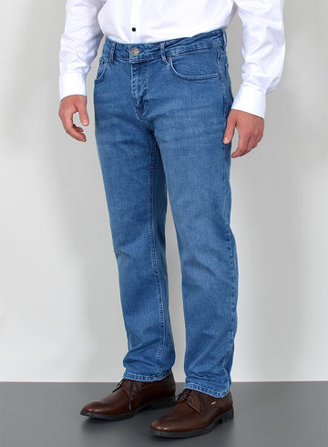 Tazzio Jeans Jogger Regular Fit Hombre – Vaqueros Elásticos Con Cordon Y Bolsillos (Denim 17504)